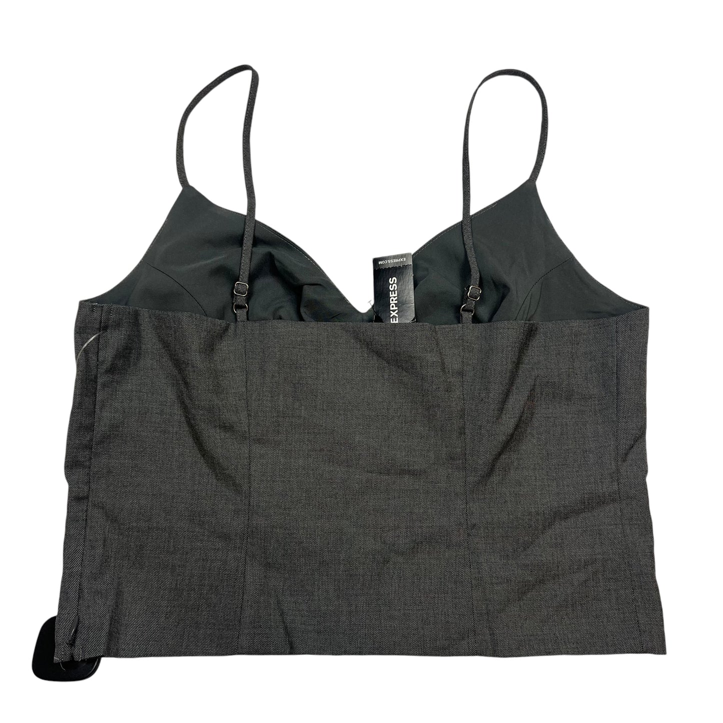 Top Sleeveless By Express In Grey, Size: M