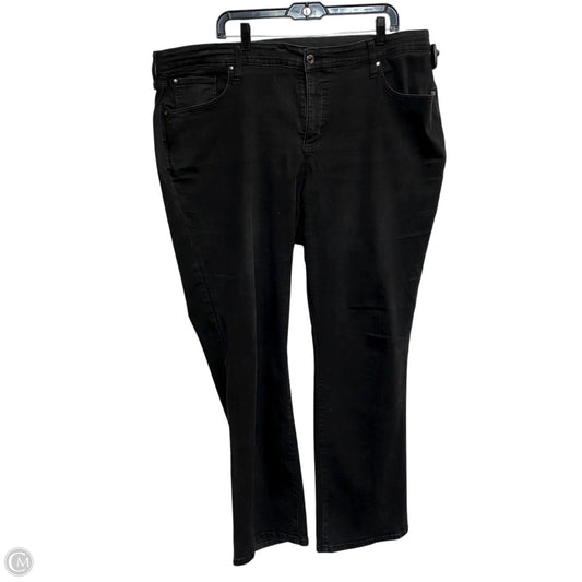 Jeans Skinny By Kim Rogers In Black Denim, Size: 20