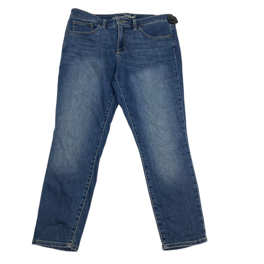 Jeans Skinny By Universal Thread In Blue Denim, Size: 14