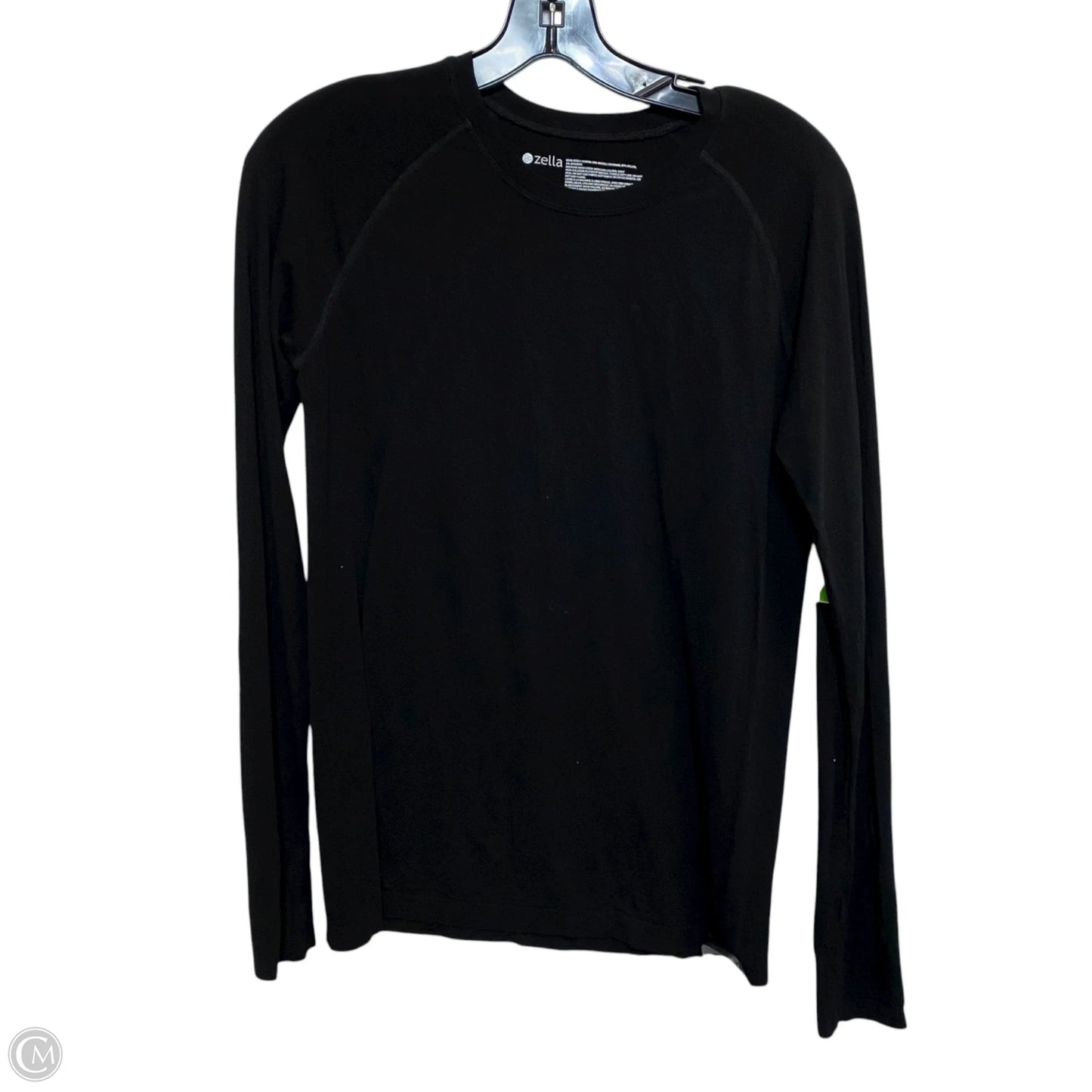 Athletic Top Long Sleeve Crewneck By Zella In Black, Size: M