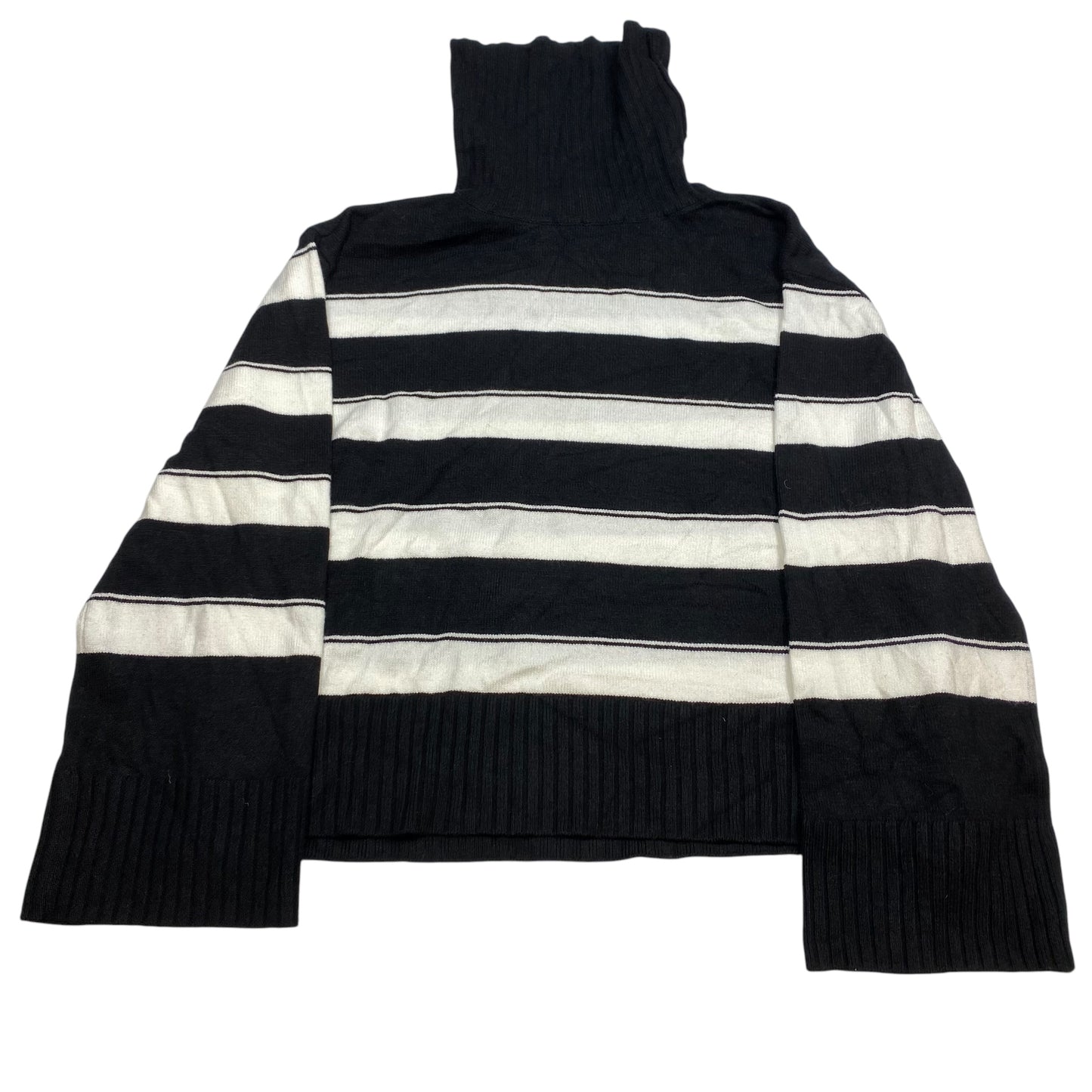 Sweater By Laundry In Black & White, Size: M