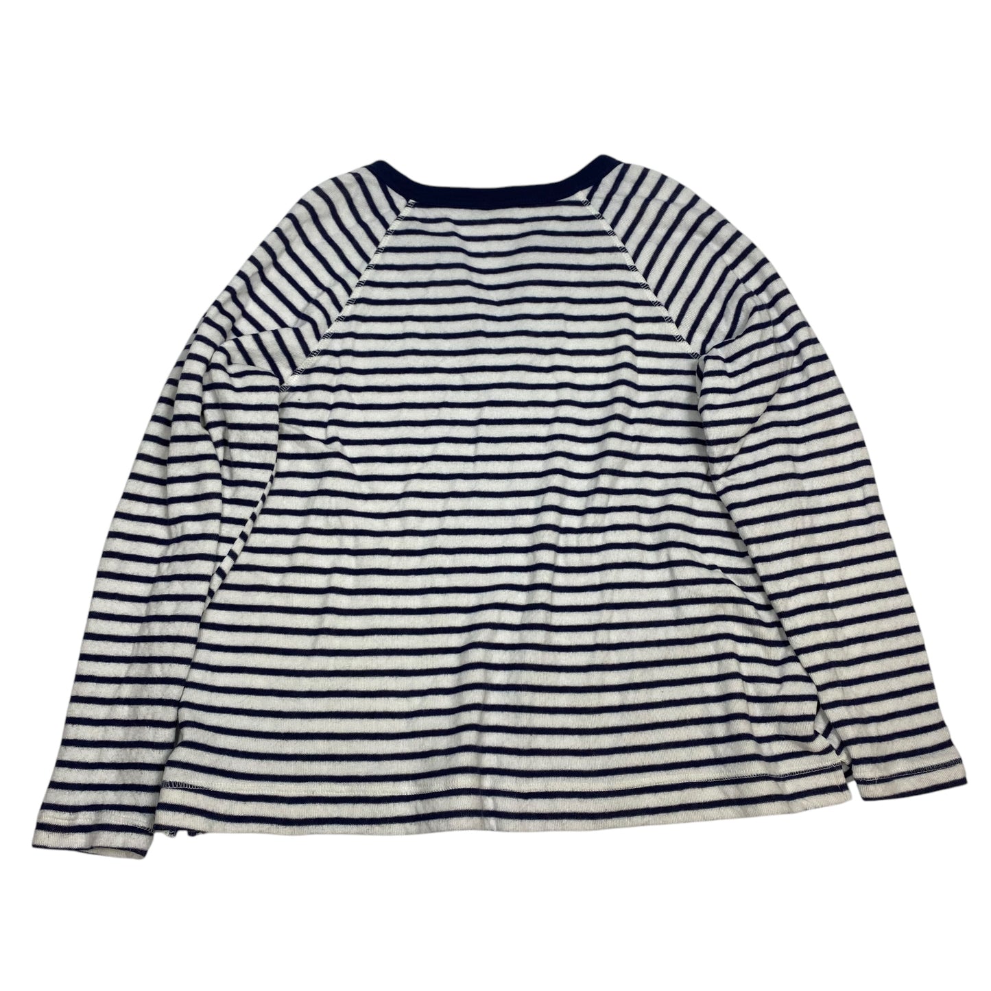 Top Long Sleeve By Old Navy In Blue & White, Size: Xl