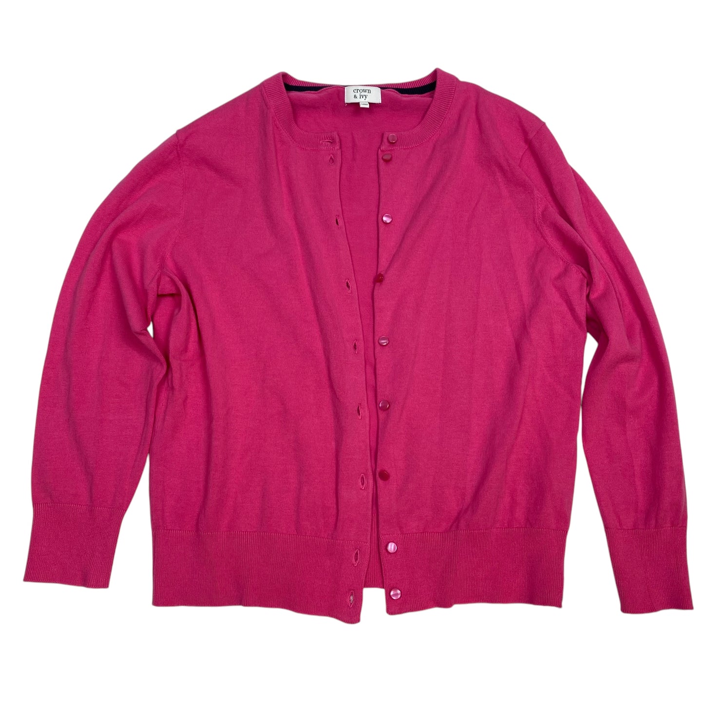 Cardigan By Crown And Ivy In Pink, Size: L