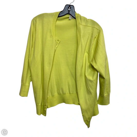 Cardigan By Madison In Yellow, Size: L
