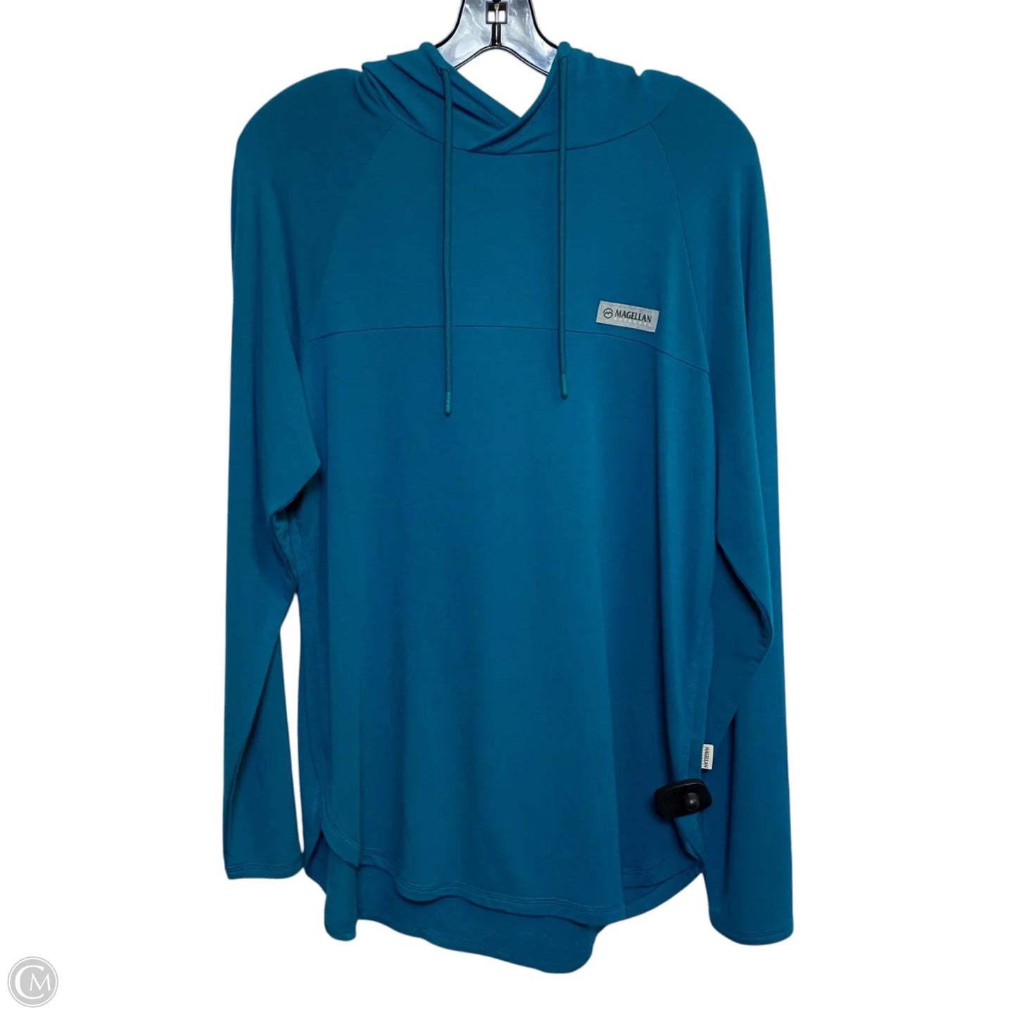 Athletic Top Long Sleeve Hoodie By Magellan In Blue, Size: M