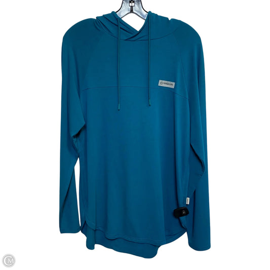Athletic Top Long Sleeve Hoodie By Magellan In Blue, Size: M