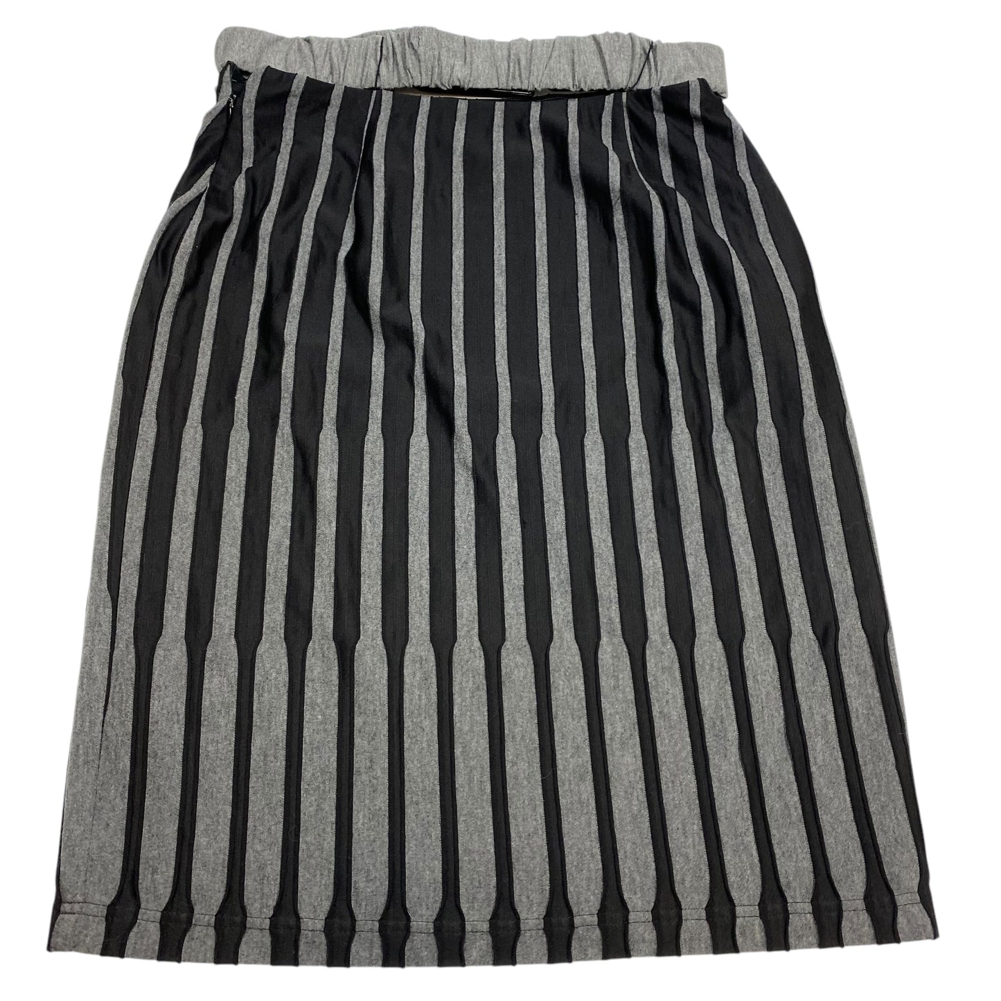 Skirt Midi By Joseph Ribkoff In Black & Grey, Size: L