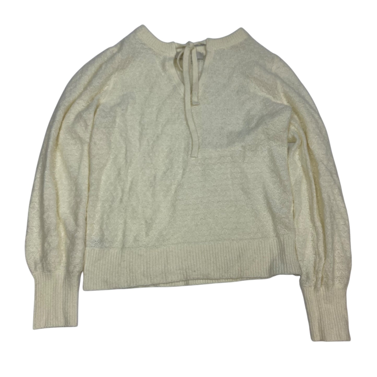 Sweater By Loft In Cream, Size: L