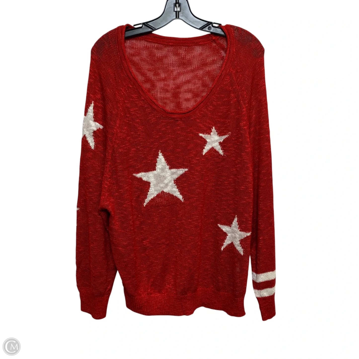 Sweater By Clothes Mentor In Red, Size: Xl
