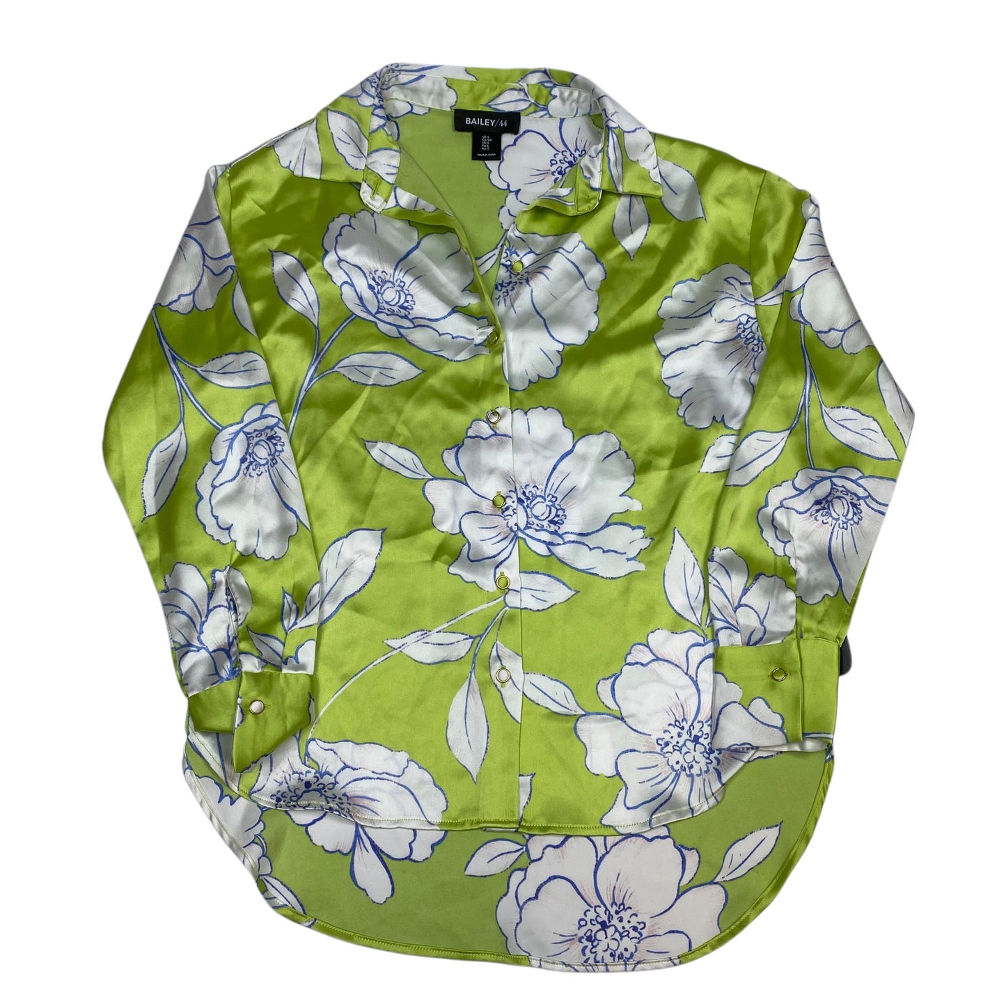 Top Long Sleeve By Bailey 44 In Green, Size: S