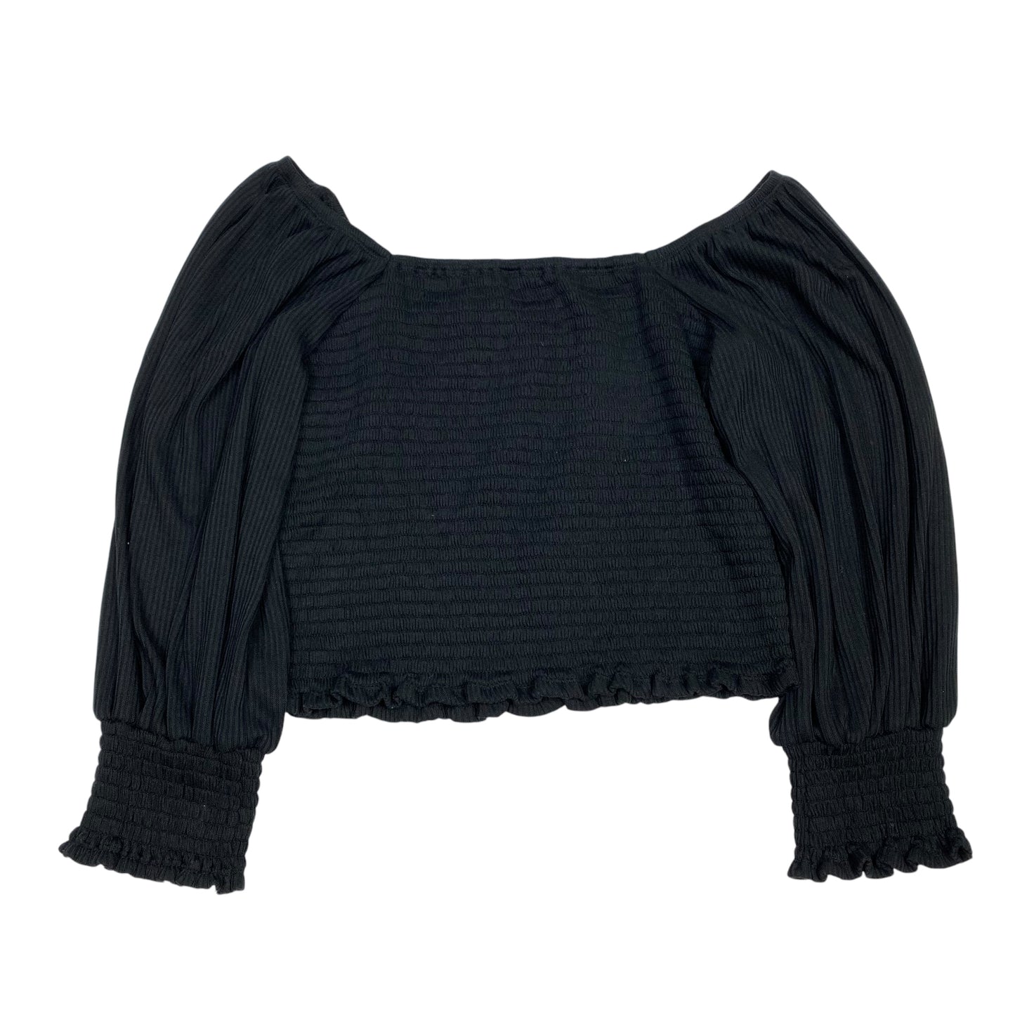 Top Long Sleeve By Anthropologie In Black, Size: S