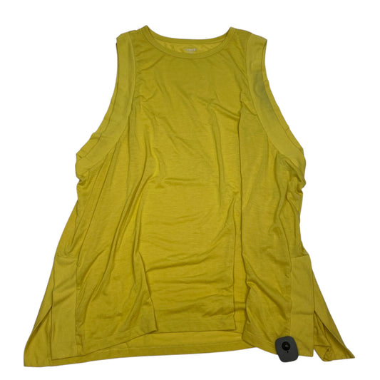 Athletic Tank Top By Old Navy In Yellow, Size: Xxl