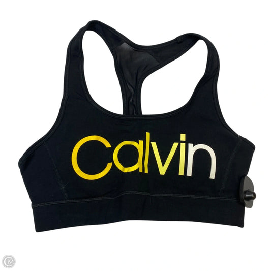 Athletic Bra By Calvin Klein Performance In Black, Size: M