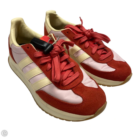 Shoes Athletic By Adidas In Pink & Red, Size: 7.5