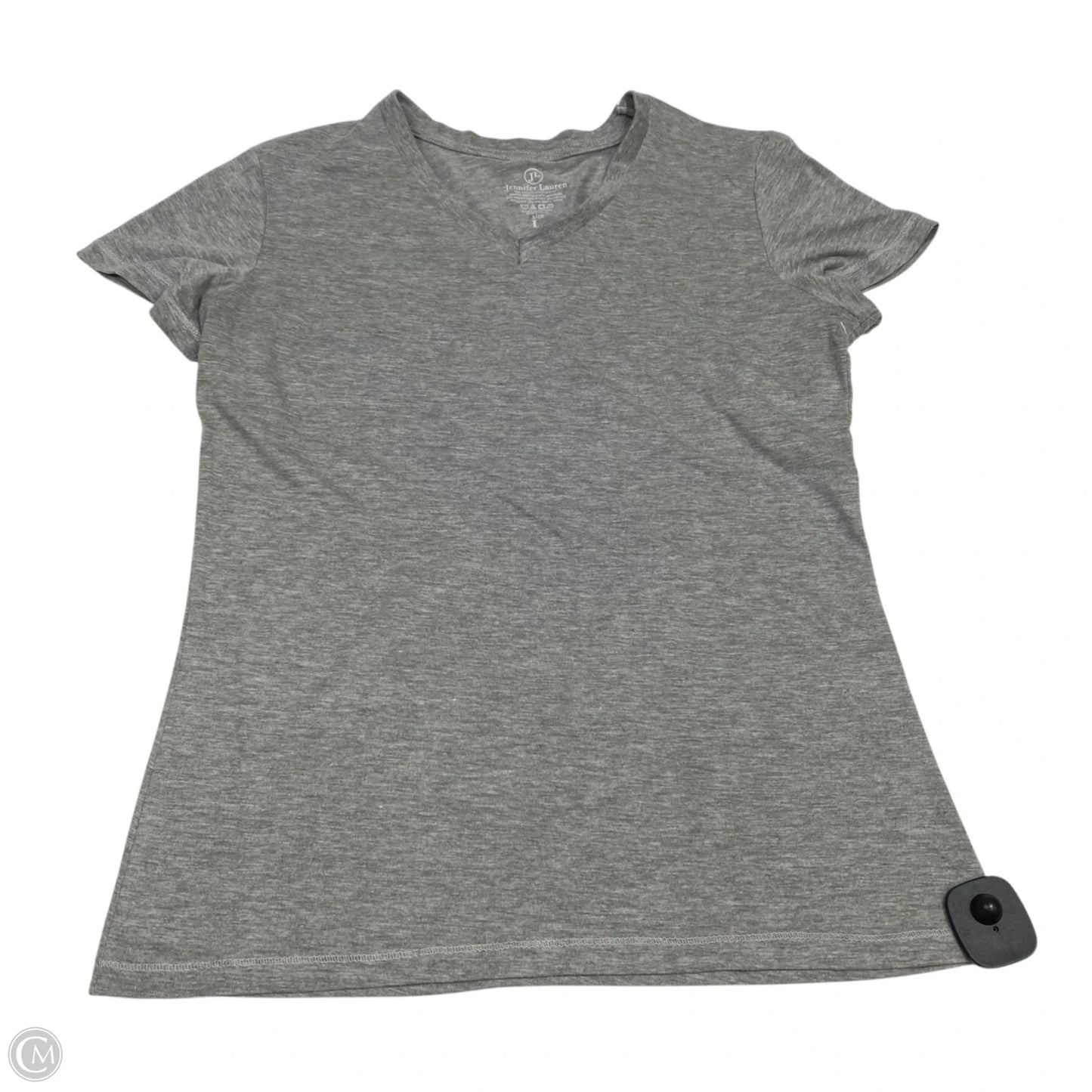Top Short Sleeve Basic By Jennifer Lauren In Grey, Size: L