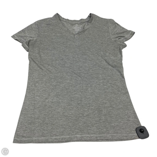 Top Short Sleeve Basic By Jennifer Lauren In Grey, Size: L
