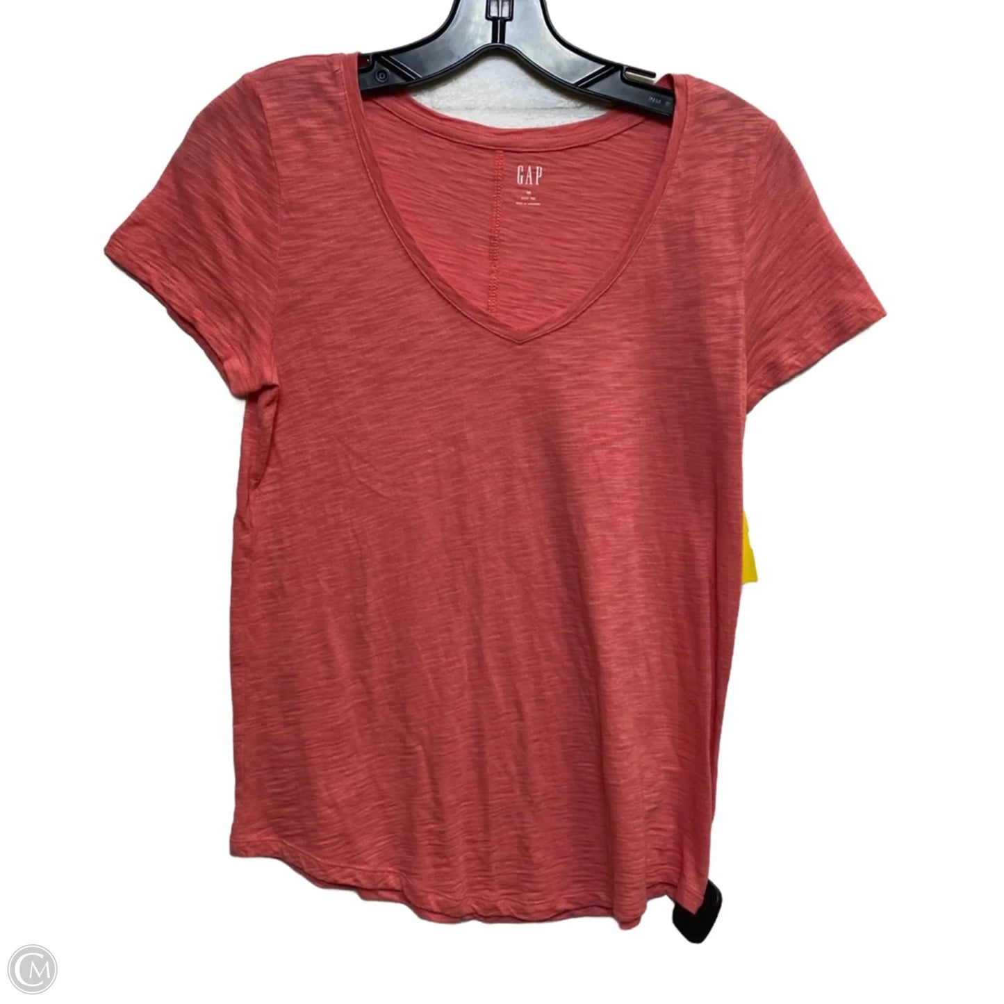 Top Short Sleeve Basic By Gap In Coral, Size: Xs