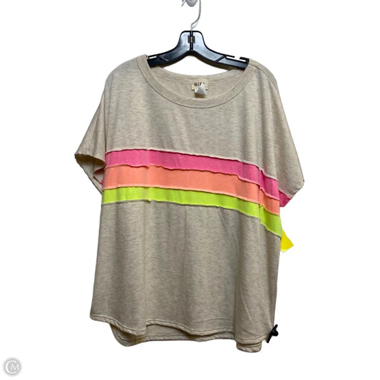 Top Sleeveless By Bibi In Tan, Size: Xl