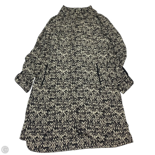 Dress Casual Short By Zoa In Black & Cream, Size: L