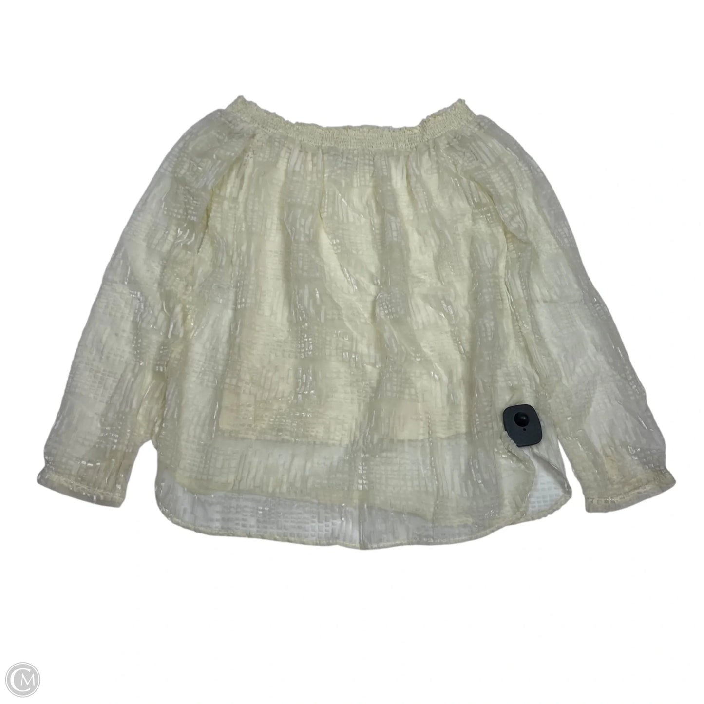 Top Long Sleeve By Bailey 44 In Cream, Size: S