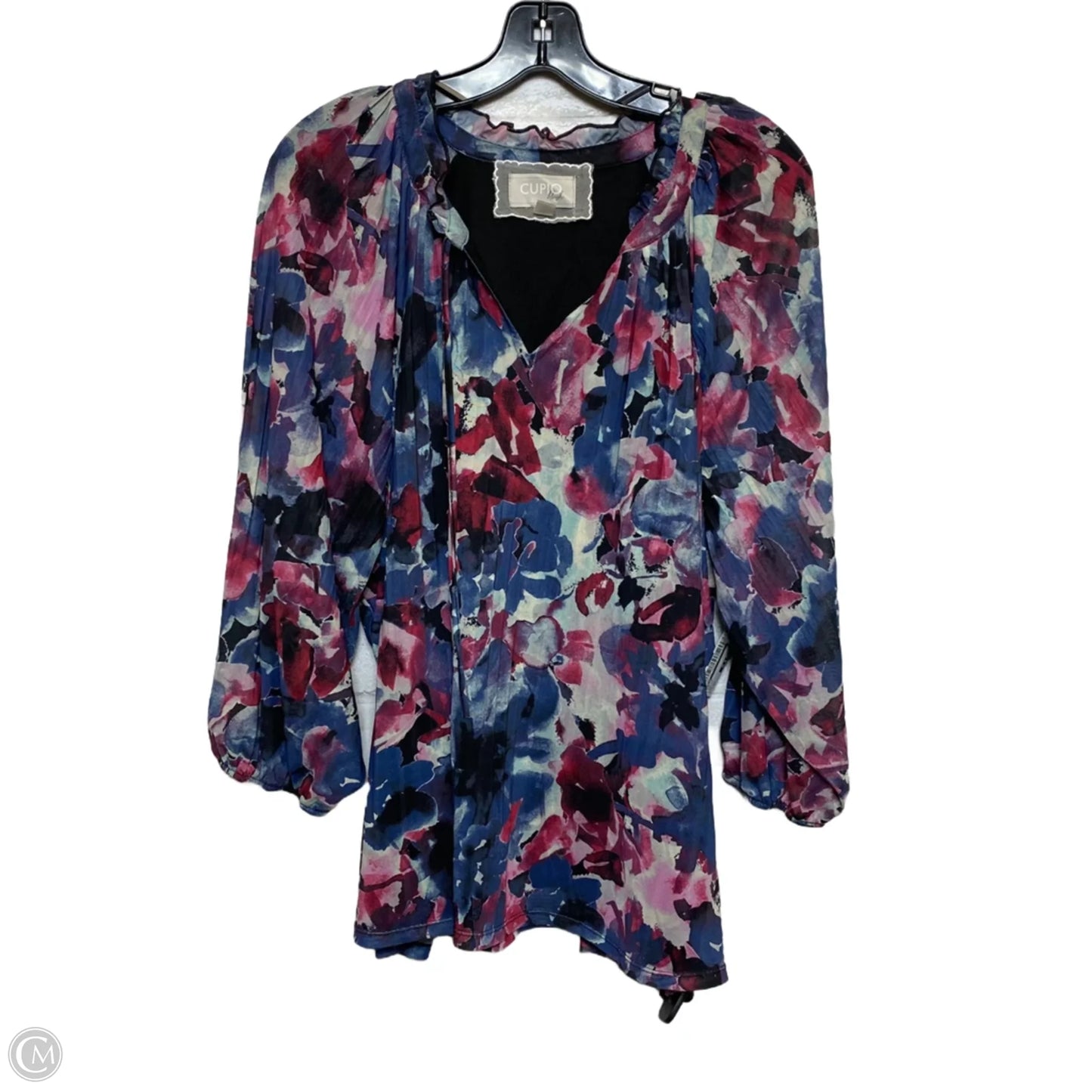 Top Long Sleeve By Cupio In Purple, Size: 2x