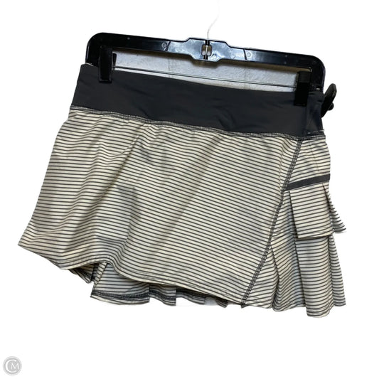 Athletic Skort By Lululemon In Grey, Size: 6