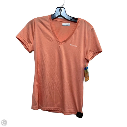 Athletic Top Short Sleeve By Columbia In Orange, Size: Xs