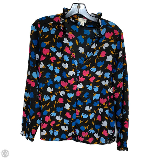 Top Long Sleeve By J. Crew In Black, Size: S