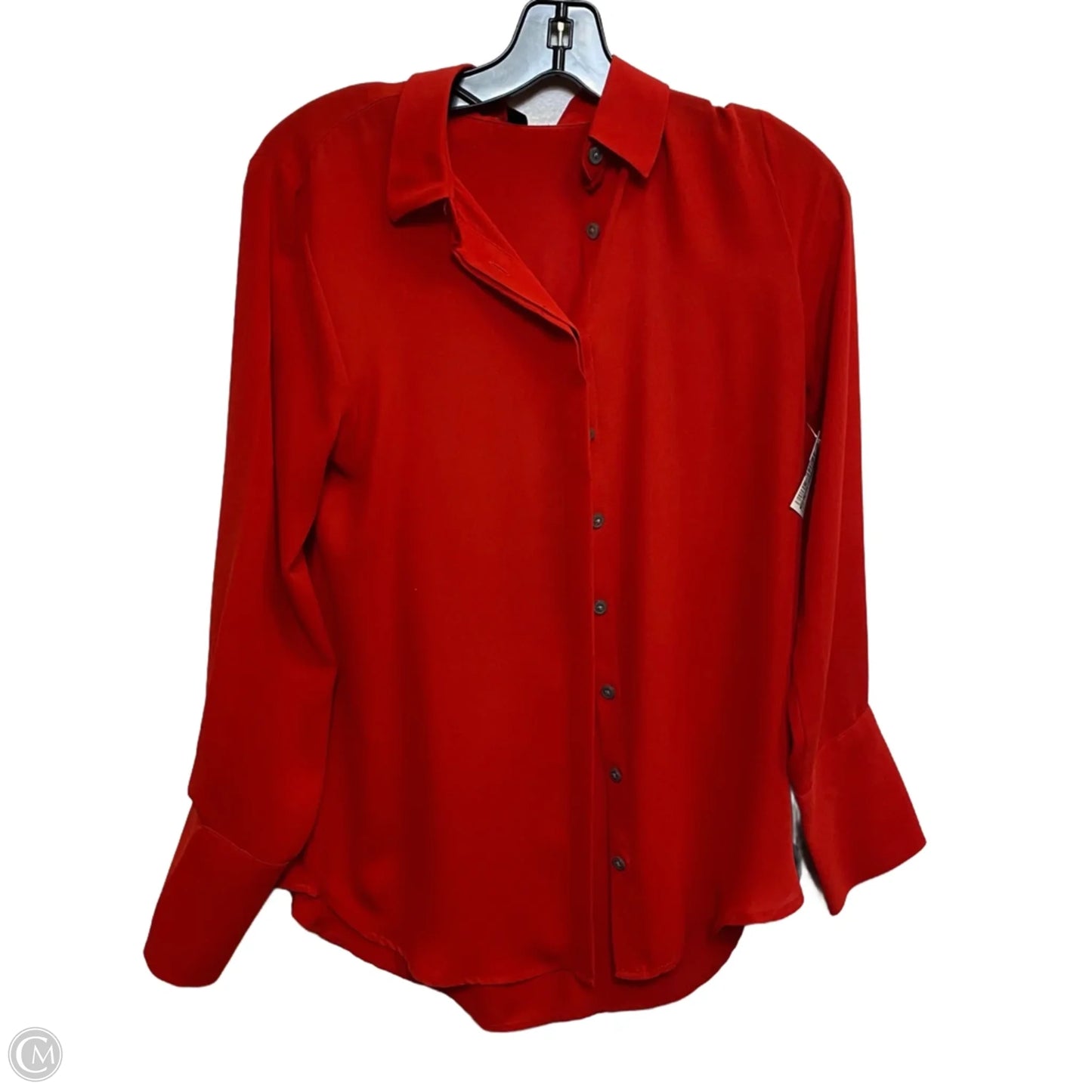 Top Long Sleeve By Ann Taylor In Red, Size: S