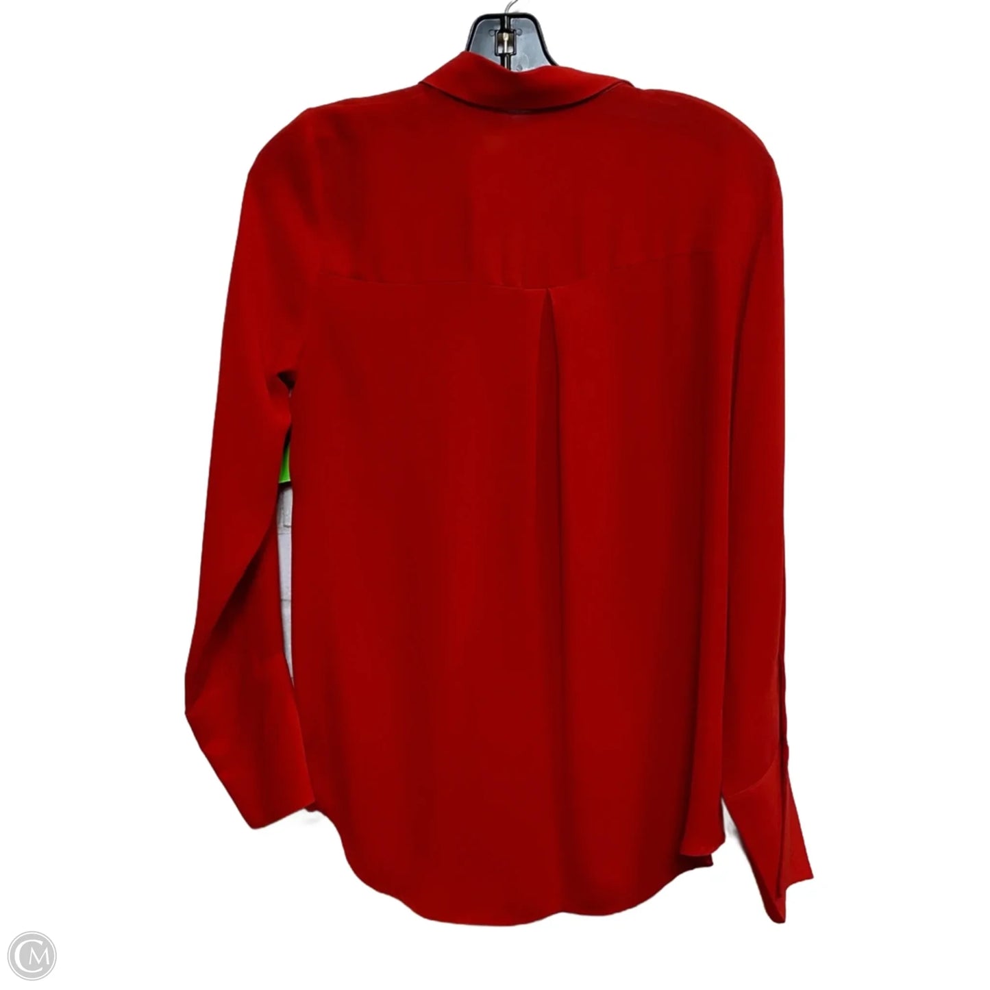 Top Long Sleeve By Ann Taylor In Red, Size: S