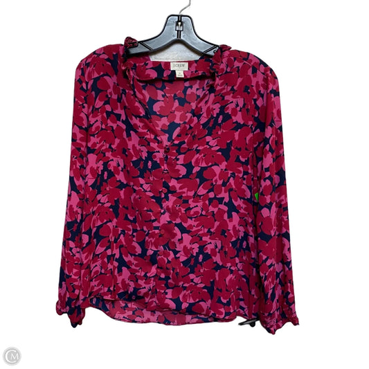 Top Long Sleeve By J. Crew In Pink, Size: S