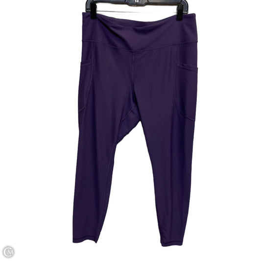 Athletic Leggings By Old Navy In Purple, Size: Xl