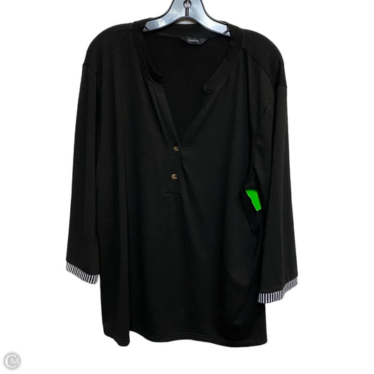Top Long Sleeve By Dokotoo In Black, Size: 2x