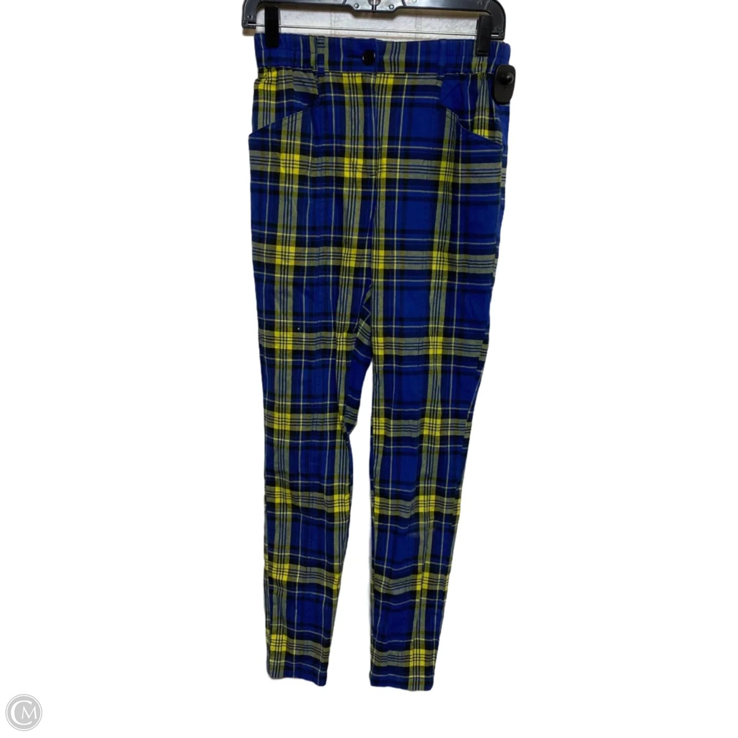 Pants Cropped By Urban Outfitters In Plaid Pattern, Size: Xs