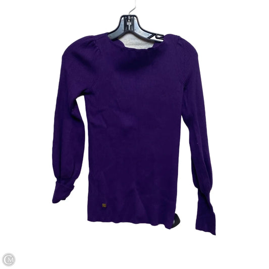 Top Long Sleeve By Lauren By Ralph Lauren In Purple, Size: S