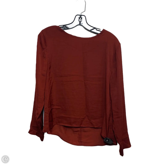 Top Long Sleeve By H&m In Red, Size: L