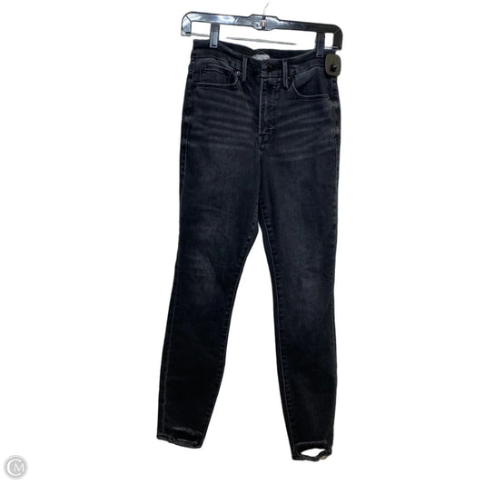 Jeans Designer By Good American In Black Denim, Size: 6