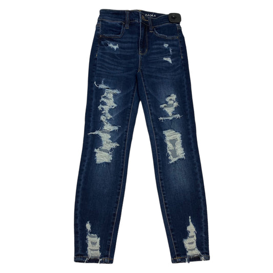 Blue Denim Jeans Skinny American Eagle, Size 00