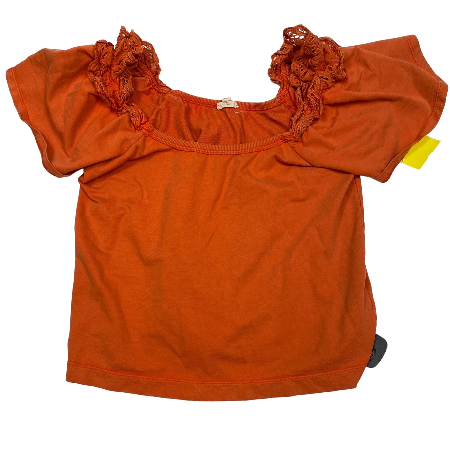 Orange Top Short Sleeve Pilcro, Size L