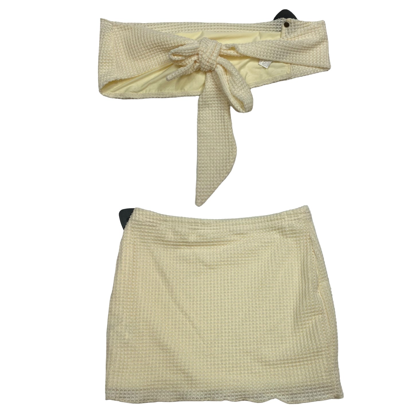 Cream Skirt Set 2pc Shein, Size M