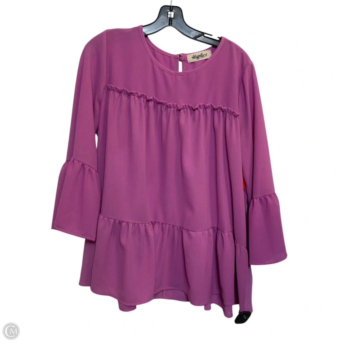 Top Long Sleeve By Haptics In Purple, Size: M