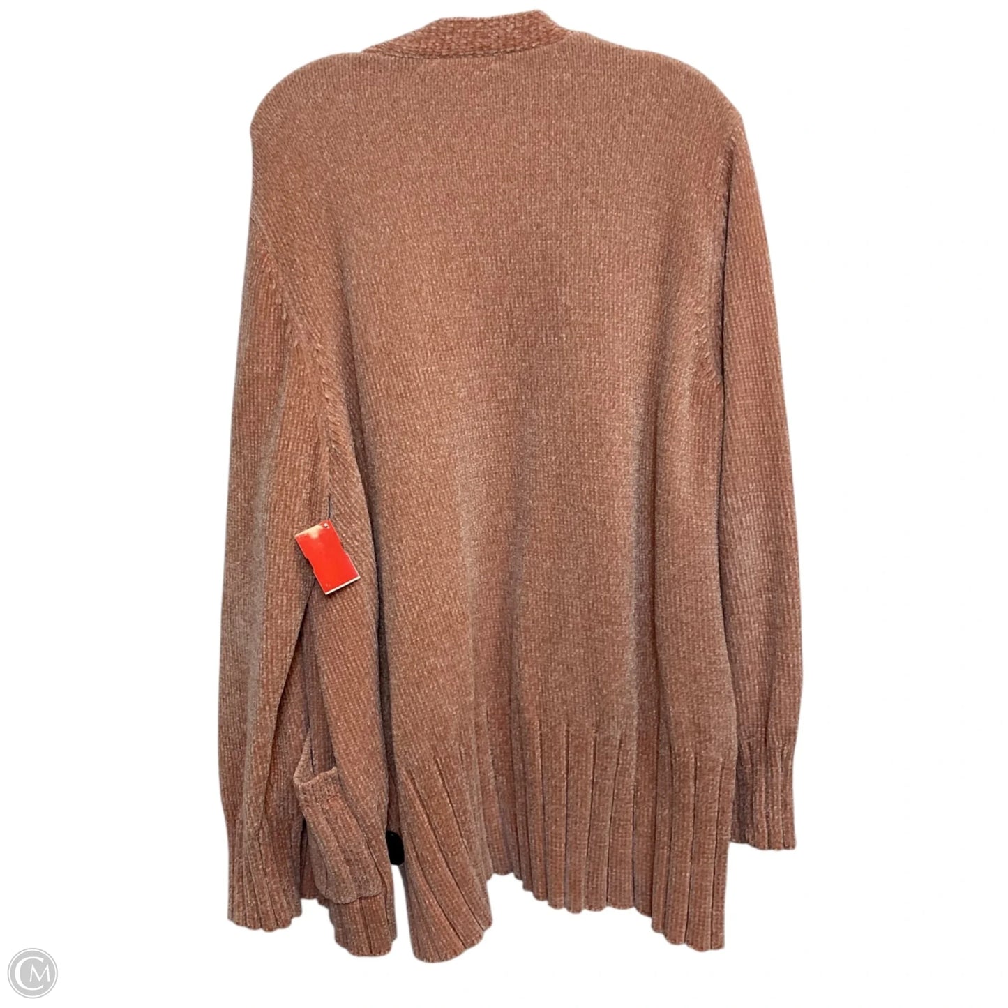 Sweater Cardigan By Seven 7 In Pink, Size: L