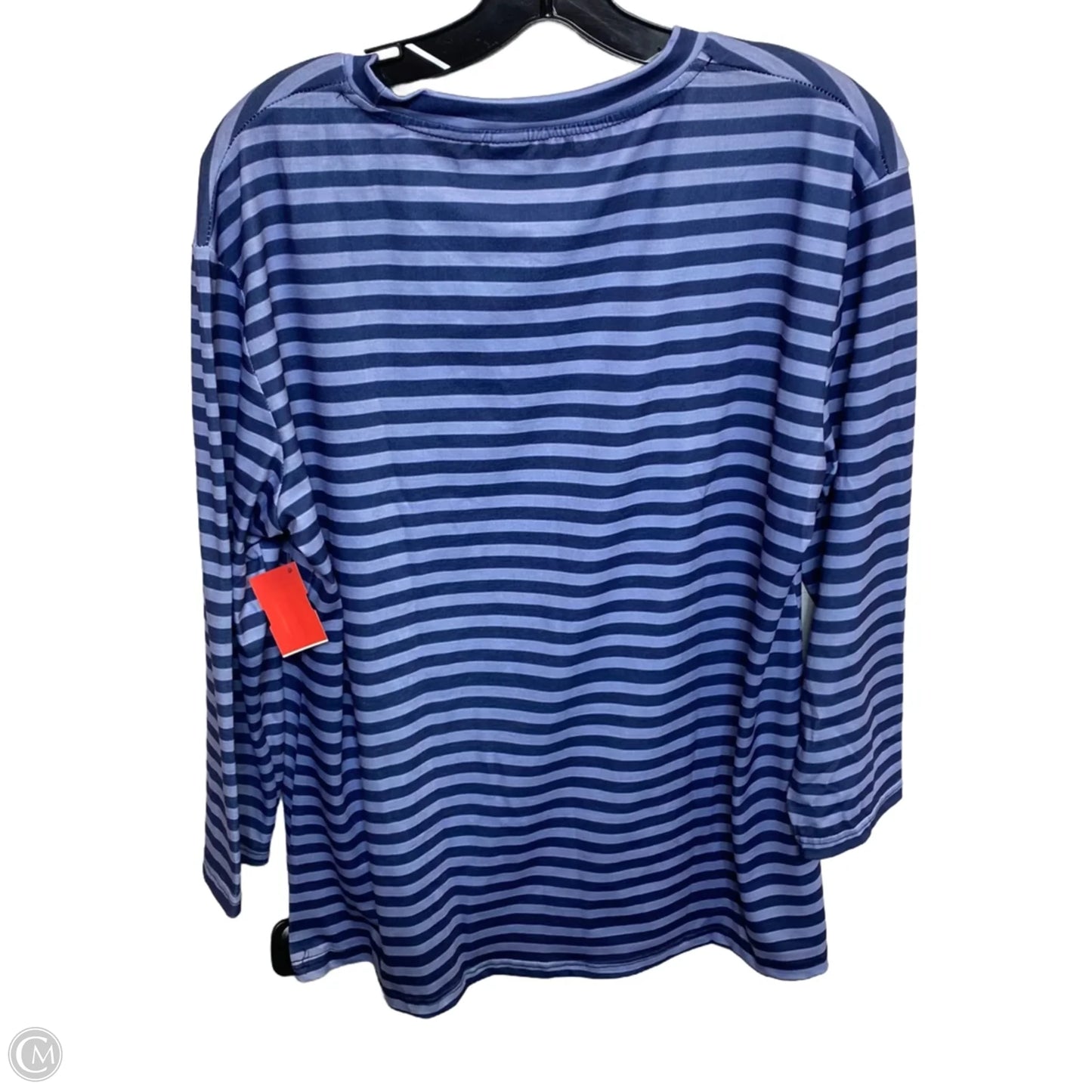 Top Long Sleeve Basic By Cmf In Blue, Size: M