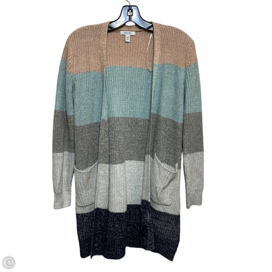 Sweater Cardigan By Nine West In Blue & Pink, Size: Xs