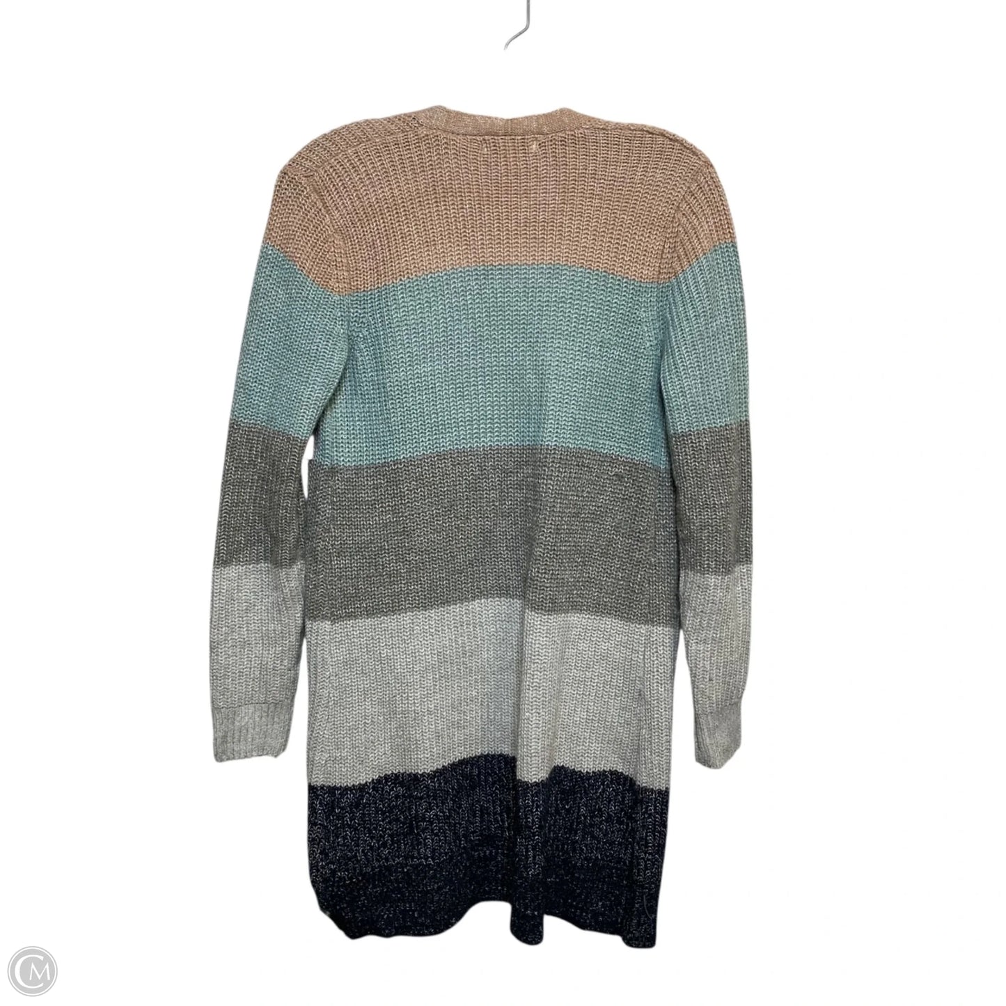 Sweater Cardigan By Nine West In Blue & Pink, Size: Xs