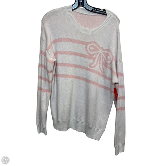 Sweater By Cmf In Pink, Size: L