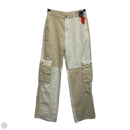 Jeans Wide Leg By Shein In Cream Denim, Size: Xs