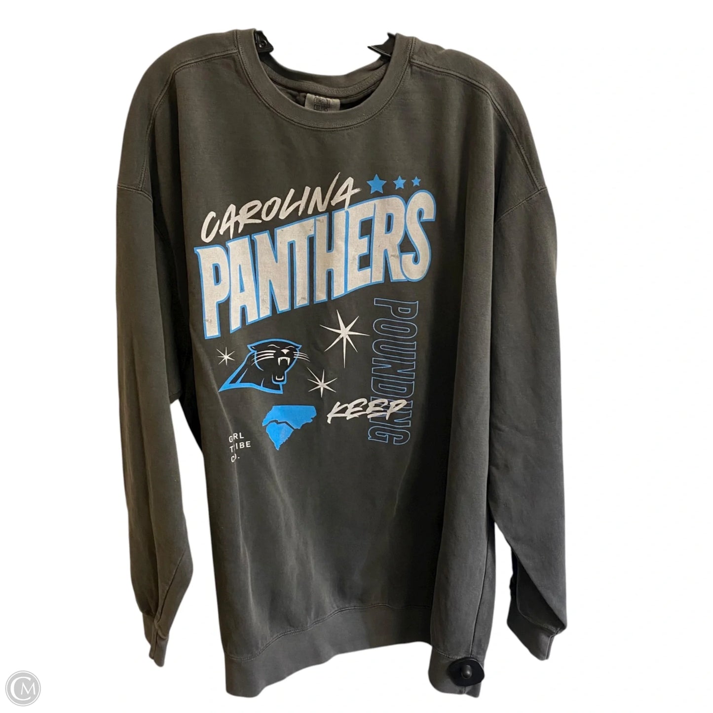 Sweatshirt Crewneck By Comfort Colors In Grey, Size: 3x