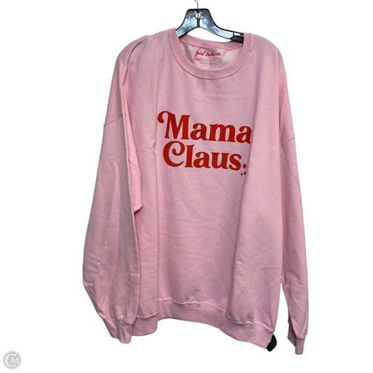 Sweatshirt Crewneck By Girl Tribe Co In Pink, Size: 2x