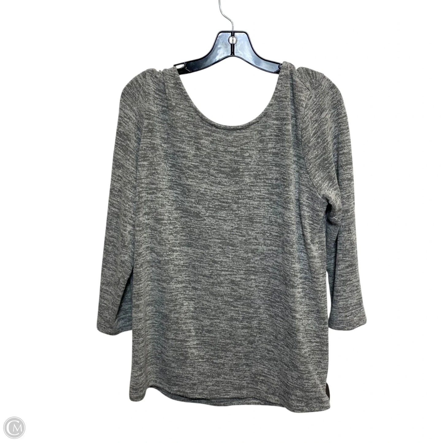 Top Long Sleeve By Market & Spruce In Grey, Size: L